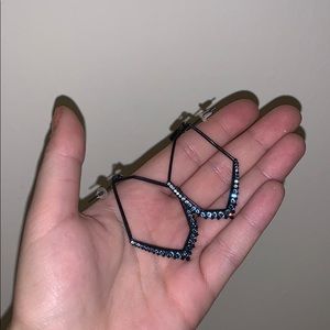 Kendra Scott Nell Navy Gunmetal